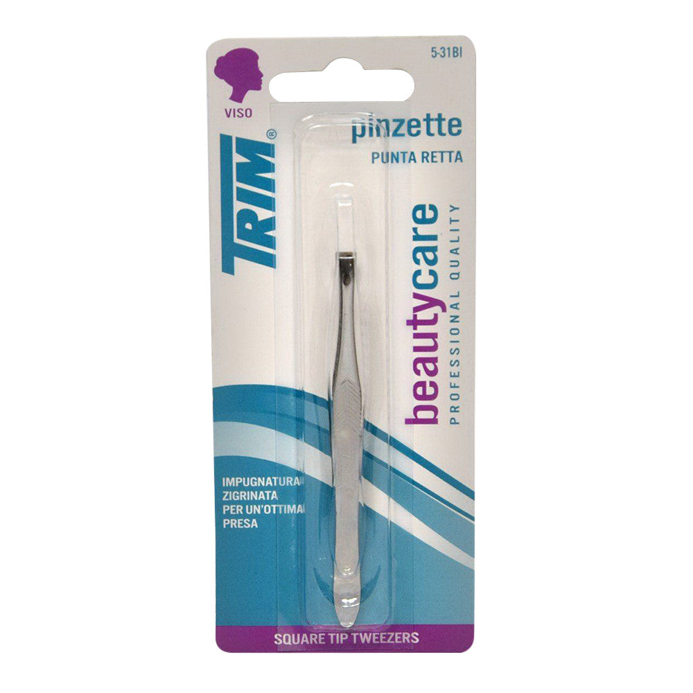 Trim Square Tip Tweezers - 1 Ea
